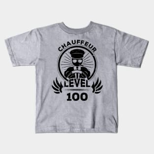 Level 100 Chauffeur Driver Gift Kids T-Shirt